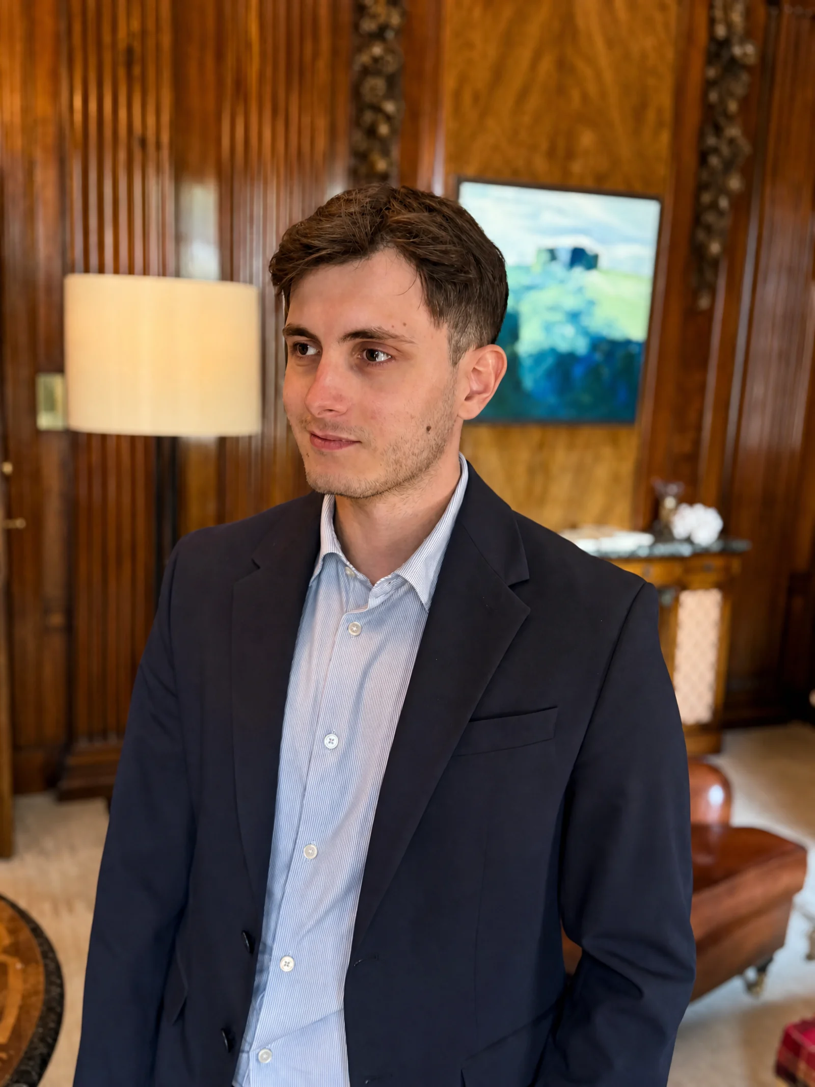 Alex Ghigo at the London office